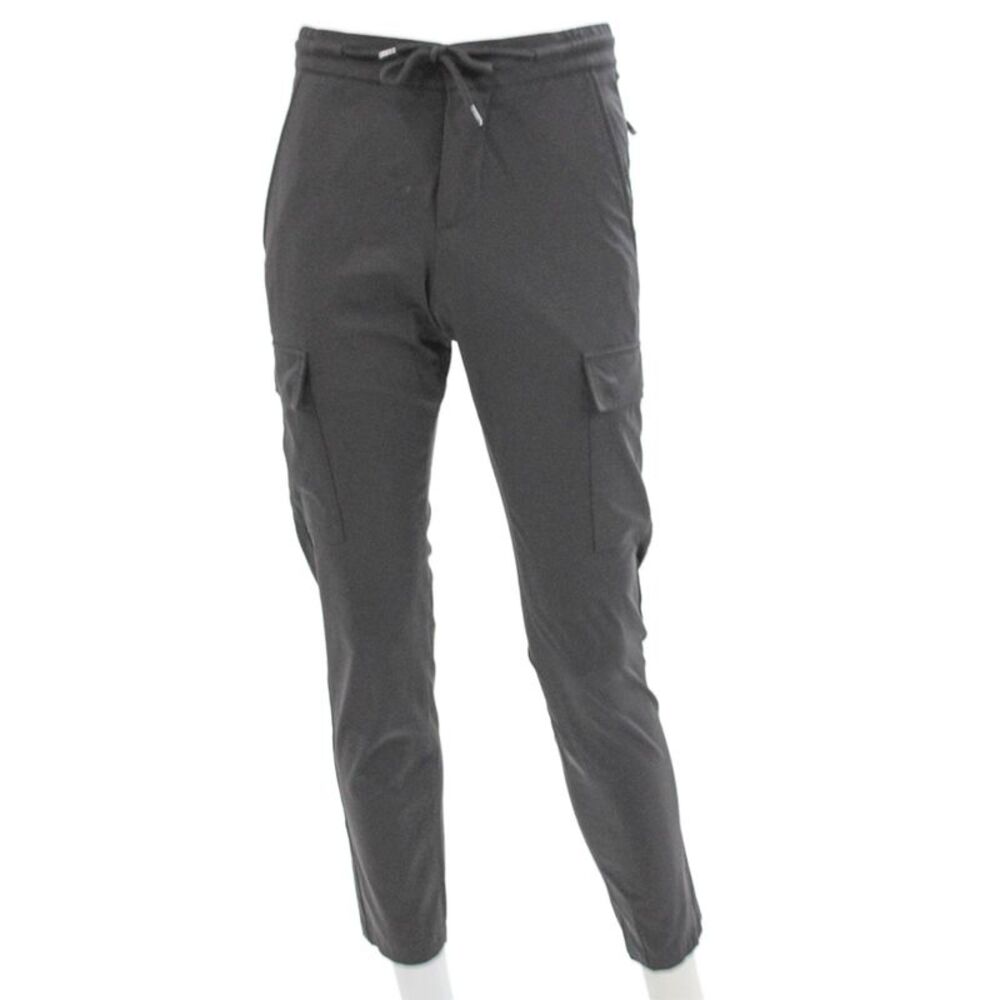 Marco Pescarolo Mens Jogger Pants Gray Drawstring Polyamide Size 44